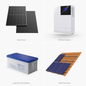 Full Off-Grid 3kW Solar Power System.