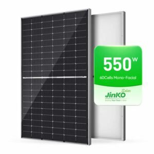 Jinko Tiger Neo N-Type 550W Bifacial Monocrystalline Solar Panel.