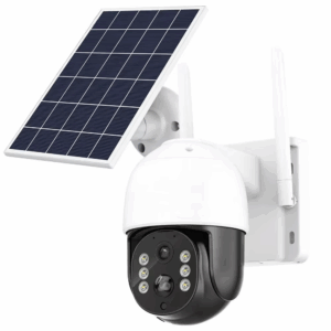 Solar-Powered IP CCTV with 360° PTZ and Motion Detection